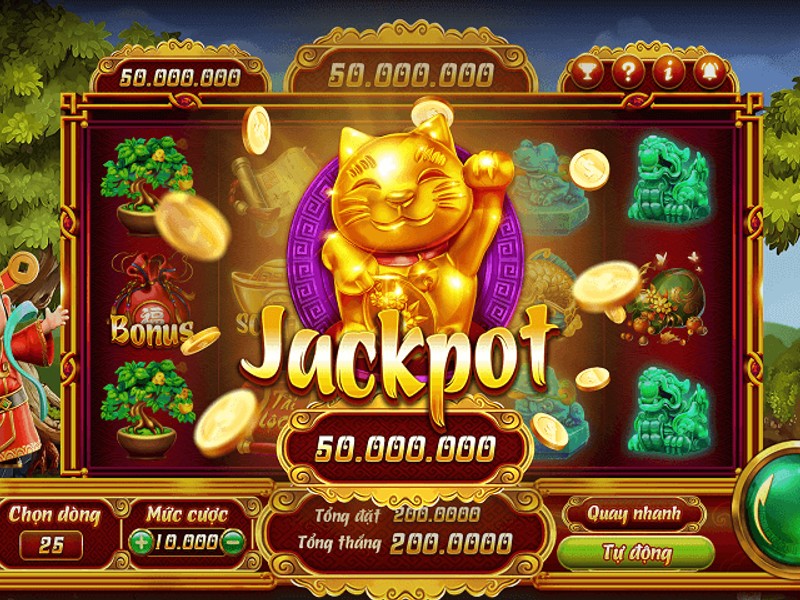 Máy đánh bạc tại BJ88 với Jackpot lớn